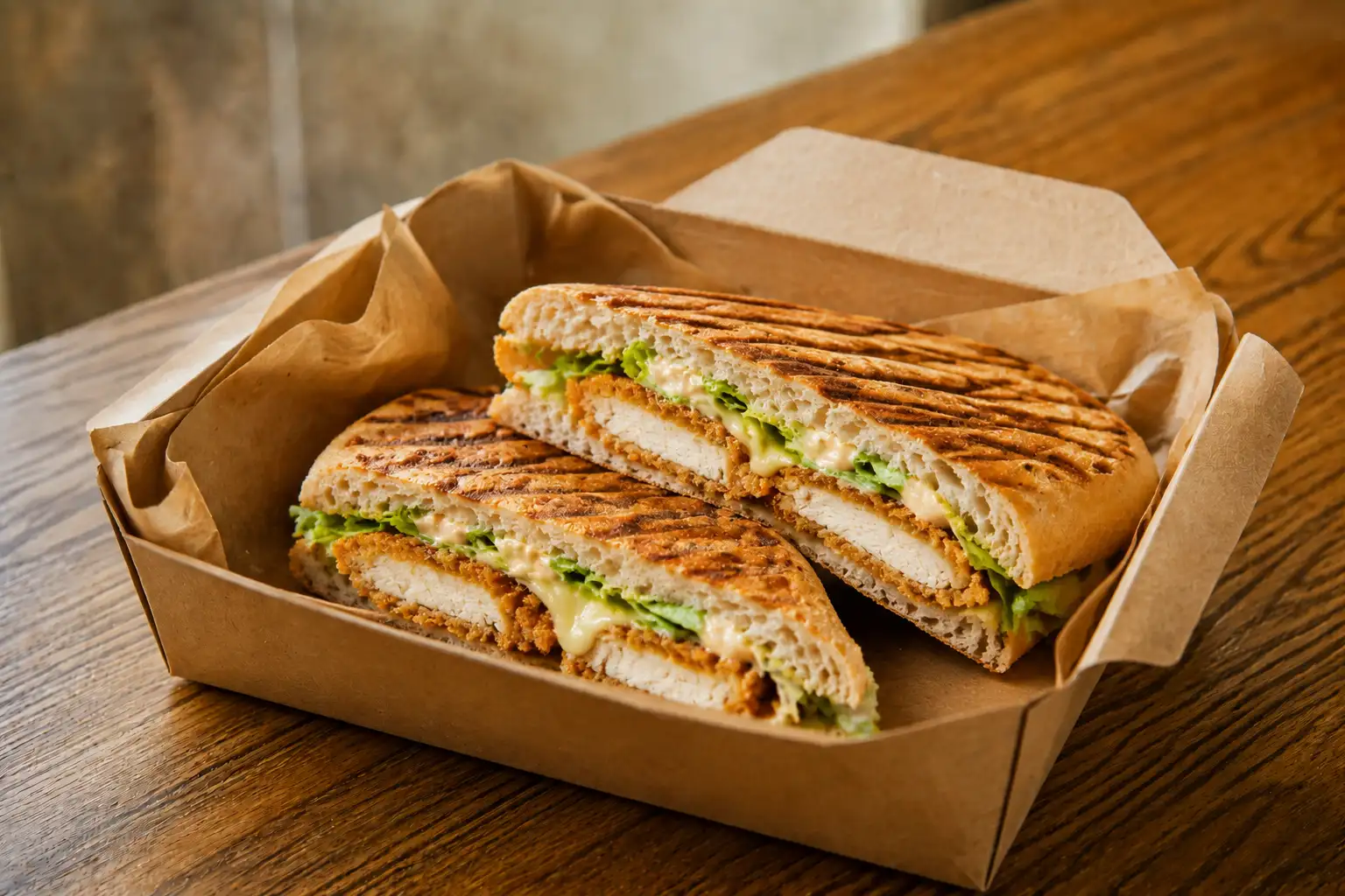 Paninis poulet crispy