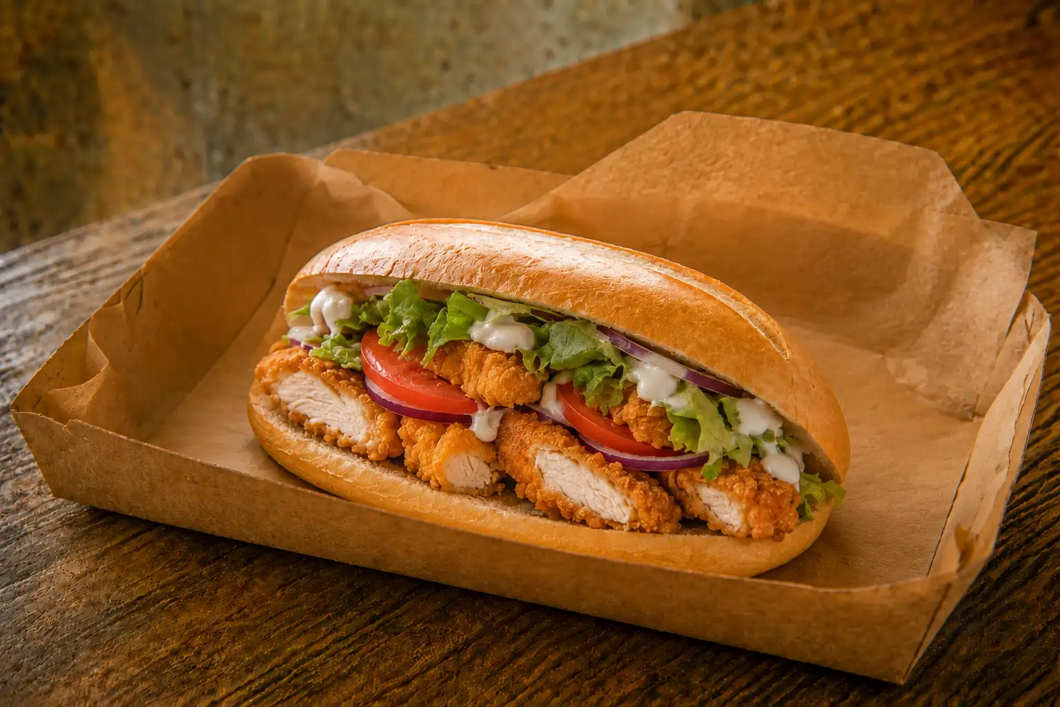 Sandwich poulet crispy ( tender)
